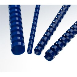 Plastové hřbety 6 mm, modré