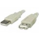 PremiumCord USB 2.0 kabel prodlužovací, A-A, 1m