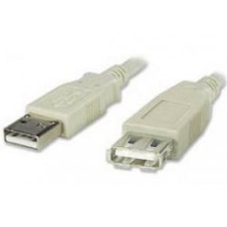 PremiumCord USB 2.0 kabel prodlužovací, A-A, 2m