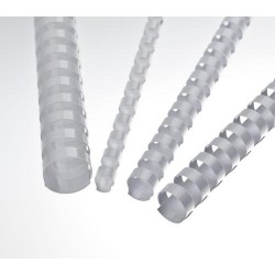 Plastové hřbety 8 mm, bílé