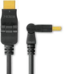 KABEL propojovací HDMI M - HDMI M - rotační, 3m, dual shielded, standard 1.3, HQ