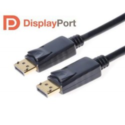 Kabel propojovací DisplayPort 1.2 M/M, zlacené konektory, 5.0m