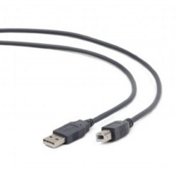 Kabel USB A-B 2.0m 2.0 USB2-AMBM6 PREMIUM HQ GEMBIRD kabel specialně vyvinutý pro multifunkce GREY