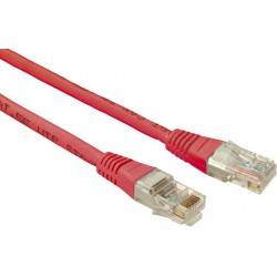 SOLARIX patch kabel CAT5E UTP PVC 1m červené