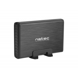 Externí box pro HDD 3,5" USB 3.0 Natec Rhino, černý,  včetně napájecího adaptéru