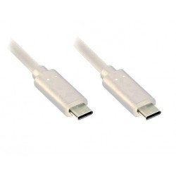Jabra Evolve2 USB Cable, USB-C to USB-C, 1.2m, Beige