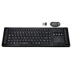 SK310-WL Průmyslová silikonová bezdrátová klávesnice s touchpadem, CZ, USB, IP68