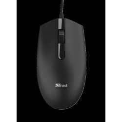 TRUST BASI/Kancelářská/Optická/1 200 DPI/Drátová USB/Černá