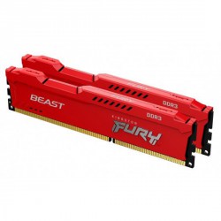 8GB DDR3-1600MHz CL10 Kingston FURY Beast Red, 2x4GB