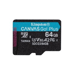 64GB microSDXC Kingston Canvas Go! Plus A2 U3 V30 170MB/s bez adapteru