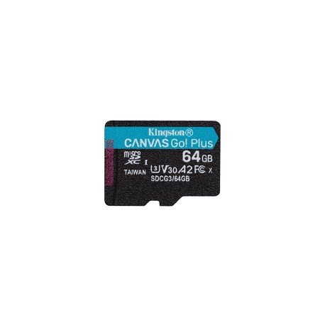 64GB microSDXC Kingston Canvas Go! Plus A2 U3 V30 170MB/s bez adapteru