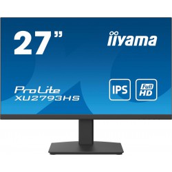 27" iiyama XU2793HS-B4: IPS, FullHD@75Hz, 250cd/m2, 4ms, VGA, HDMI, DP, US, height, pivot, černý