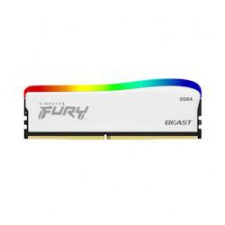 Kingston FURY Beast White/DDR4/16GB/3200MHz/CL16/1x16GB/RGB/White