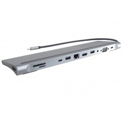 PremiumCord USB-C Full Size MST Dokovací stanice vhodná pod notebook