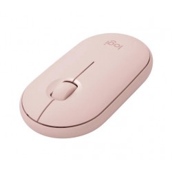 Logitech Pebble M350/Cestovní/Optická/Bezdrátová USB + Bluetooth/Růžová