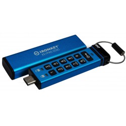 Kingston Ironkey Keypad 200C/256GB/280MBps/USB 3.0/USB-C/Modrá