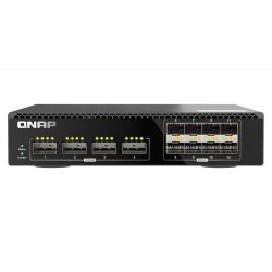 QNAP řízený switch QSW-M7308R-4X (4x 100GbE porty + 8x 25GbE porty, poloviční šířka)