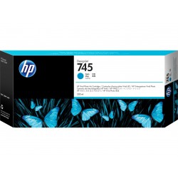 HP 745 inkoustová náplň azurová, F9K03A