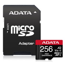 Adata High Endurance/Micro SD/256GB/UHS-I U3 / Class 10/+ Adaptér