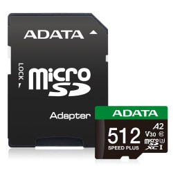 Adata Speed Plus/Micro SD/512GB/UHS-I U3 / Class 10/+ Adaptér