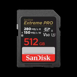 SanDisk Extreme PRO 512GB 280MB/s V60 UHS-II