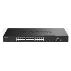 D-Link DGS-1530-28P/E 24 Ports GE PoE(30W) + 4 Ports 10G SFP+ Smart Managed Switch, 370W