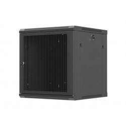 LANBERG NÁSTĚNNÁ INSTALAČNÍ SKŘÍŇ 19" 12U 600X600 ČERNÉ PERFOROVANÉ DVEŘE (PLOCHÉ BALENÍ)