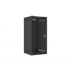 LANBERG RACKOVÁ SKŘÍŇ 10" NÁSTĚNNÁ 12U/280X310 (FLAT PACK) S PROSKLENÝMI DVEŘMI ČERNÁ