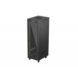 LANBERG 19" VOLNĚ STOJÍCÍ RACKOVÁ SKŘÍŇ 37U/600X800 (FLAT PACK) S PROSKLENÝMI DVEŘMI LCD ČERNÁ