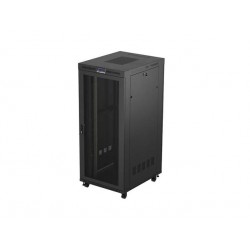 19"  VOLNĚ STOJÍCÍ RACKOVÁ SKŘÍŇ 37U/800X1000 (FLAT PACK) ČERNÁ S PROSKLENÝMI DVEŘMI LCD LANBERG V2