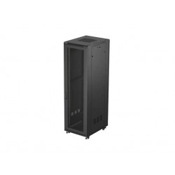 19"  VOLNĚ STOJÍCÍ RACKOVÁ SKŘÍŇ 42U/600X800 (FLAT PACK) SE SÍŤOVANÝMI DVEŘMI ČERNÁ LANBERG