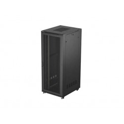 19"  VOLNĚ STOJÍCÍ RACKOVÁ SKŘÍŇ 42U/800X1000 (FLAT PACK) SE SÍŤOVÝMI DVEŘMI ČERNÁ LANBERG