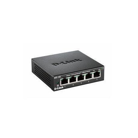 D-Link DES-105 kovový 5-port 10/100 Desktop Switch