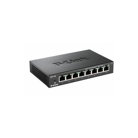 D-Link DES-108 kovový 8-port 10/100 Desktop Switch