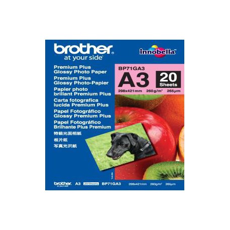 BP71GA3, 20 listů, A3 Premium Glossy, 260g