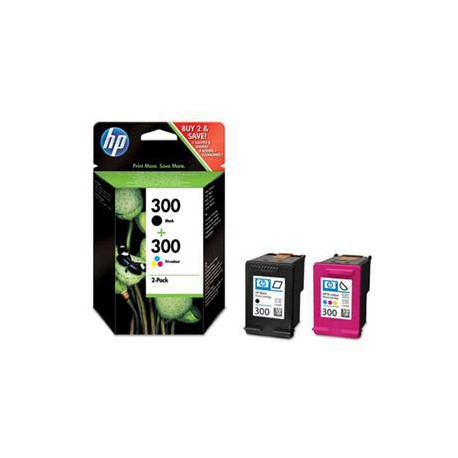 HP 300 - combo pack (černá, 3barevná), CN637EE