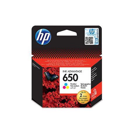 HP 650 tříbarevná inkoustová kazeta, CZ102AE