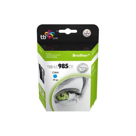 Ink. kazeta TB kompat. s Brother LC 985 CY 100% N