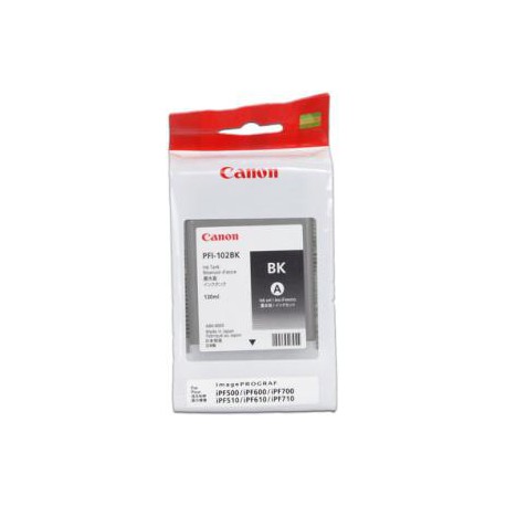 CANON INK PFI-102 BLACK iPF-500, 600, 700