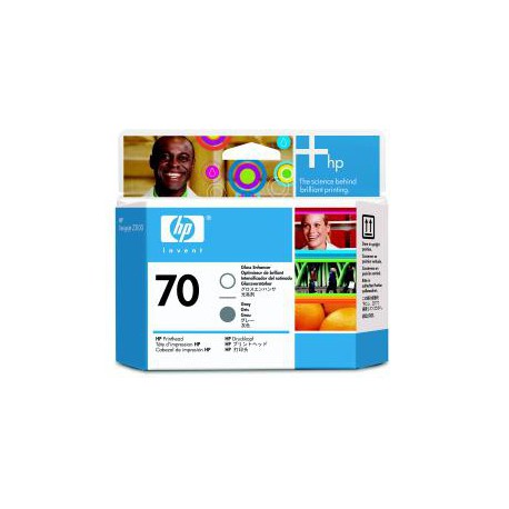 HP no 70 gloss enhancer a šedá tisk hlava, C9410A
