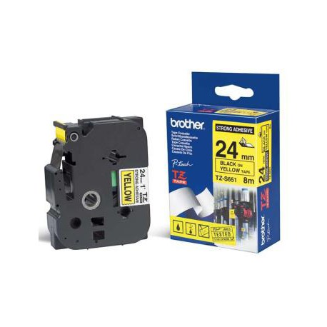 TZE-S651, žlutá/černá, 24mm