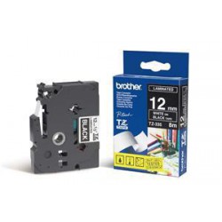 TZE-335,  černá/bílá, 12mm