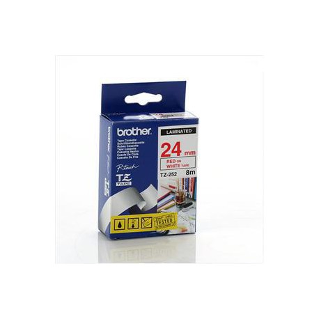 TZE-252,  bílá/červená, 24mm