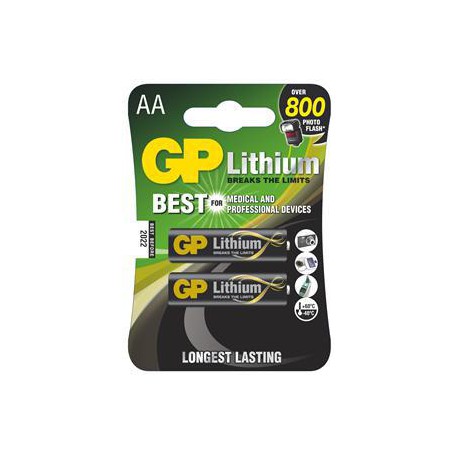 Lithiová Baterie GP AA - 2ks