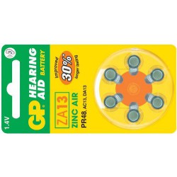 Baterie do naslouchadel GP ZA13 - 6ks