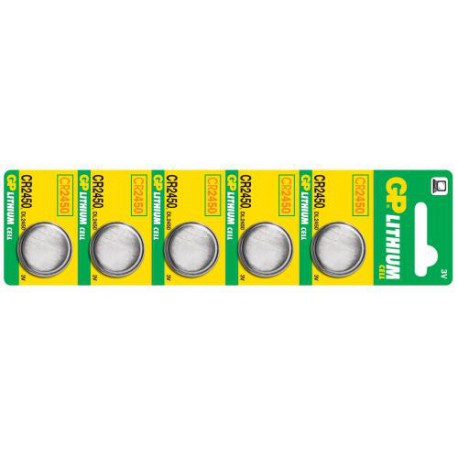 Lithiová baterie GP CR2450 - 5ks
