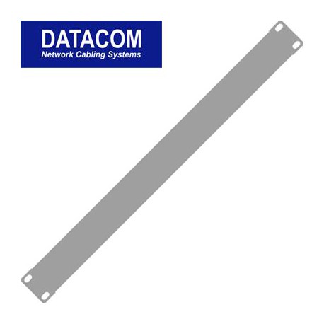 Záslepka 1U do 19" racku šedá