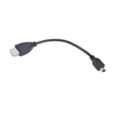 Kabel USB AF/mini BM,OTG,15cm pro tab. a tel.