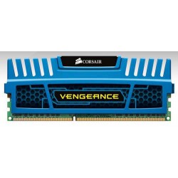 CORSAIR 16GB 4x4GB DDR3 1600MHz VENGEANCE BLUE PC3-12800 CL9-9-9-24 (16GB  kit 4ks 4096MB s chladičem Vengeance modrý, vhodné pr