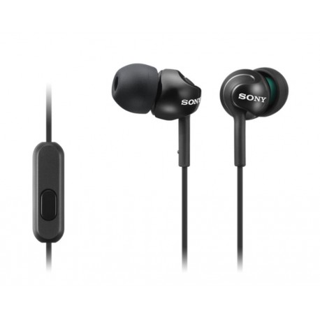 SONY sluchátka MDR-EX110AP, handsfree, černé